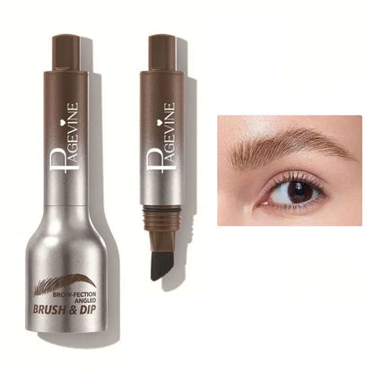 Crème de teinture pour sourcils imperméable longue durée avec pinceau, crayon à sourcils liquide anti-taches pour des sourcils précis et d'aspect naturel