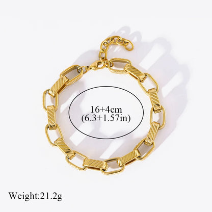 EILIECK Bracelet Torsadé en Acier Inoxydable 316L – Plaqué Or 18K, Étanche & Tendance Femme