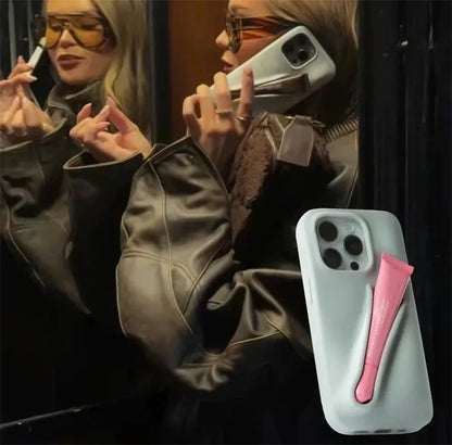 Coque de téléphone en silicone souple avec rouge à lèvres pour iPhone 16, 15, 14 Pro Max, X, XS, XR, 13, 12, Mini, 11, 6, 7, 8 Plus