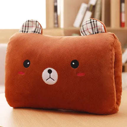 Coussin mignons pour enfants Jouets en peluche de dessin animé d'hiver Chauffe-main, non électrique
