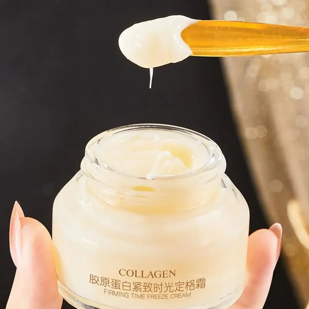 Crème pour le visage au collagène Crème raffermissante hydratante, éclaircissante, réduit les rides et les ridules éclaircit les produits pour la peau