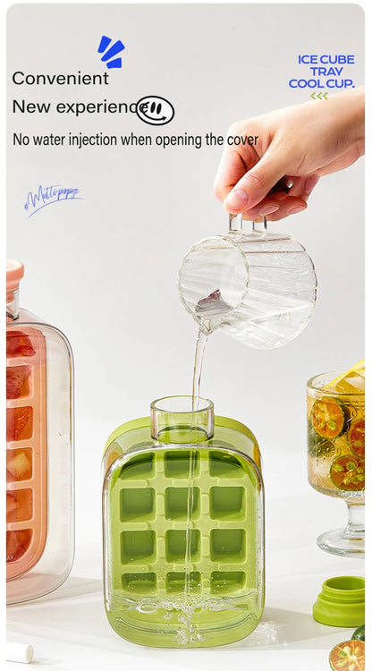 Moule à glaçons en silicone avec couvercles de grande capacité de qualité, réutilisable sans BPA.