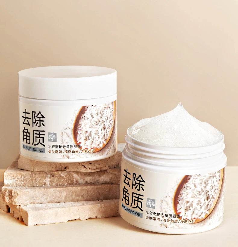 BIOAQUA Gel exfoliant pour le visage au riz blanc Hydratant Soins de la peau nourrissants Gommage pour le visage Crème pour le visage Exfoliants pour le visage Soins de la peau