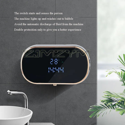 Distributeur de savon intelligent 350ML Distributeur automatique de avec USB Rechargeable