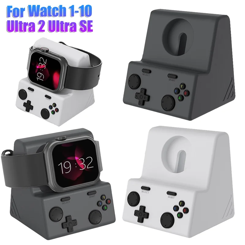 Support de chargeur pour montre connectée ABKN, station de charge en silicone pour montres séries 10, 9, 8, 7, 6 et 5