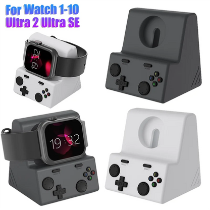 Support de chargeur pour montre connectée ABKN, station de charge en silicone pour montres séries 10, 9, 8, 7, 6 et 5