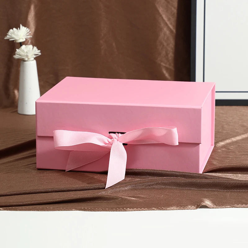 Coffret cadeau magnétique de luxe, coffret cadeau pliable, couvercle rabattable, coffret cadeau de Saint-Valentin