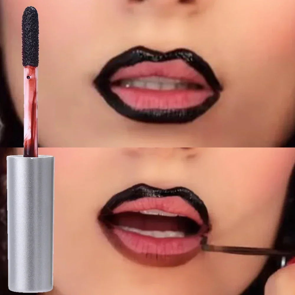 Crayon à lèvres imperméable Peel Off Tattoo Lipgloss Imperméable Longue durée Teinte pour les lèvres mates Contour brun Tear-off Lèvres Tache Cosmétique