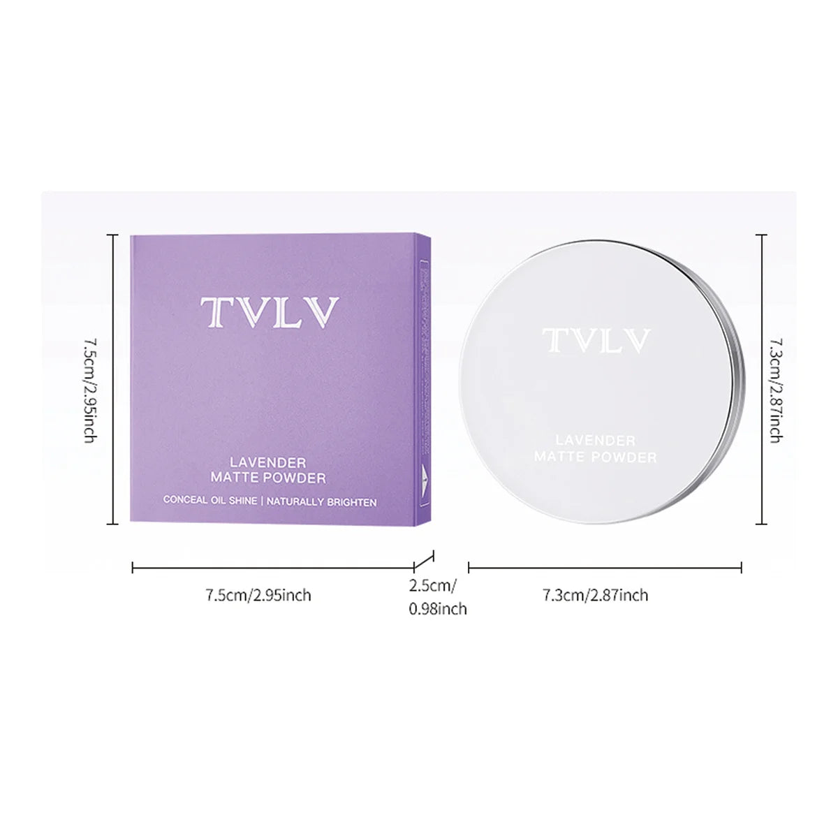 Poudre crème violette imperméable, bâton naturel pour le visage, poudre cosmétique