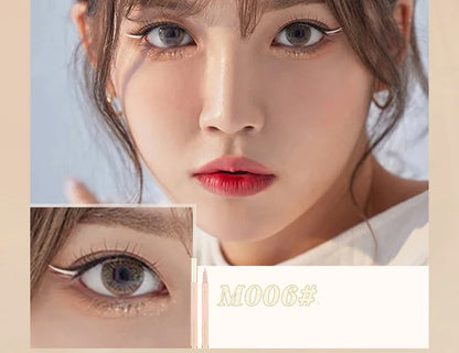 Eyeliner liquide ultra-fin Imperméable Paillettes Matte Black Shiny Eyeliner Lying Silkworm Pen Eye Beauty Party Makeup Tools