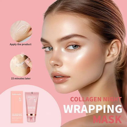 Crème de collagène Masque facial de nuit au collagène hydrolysé.