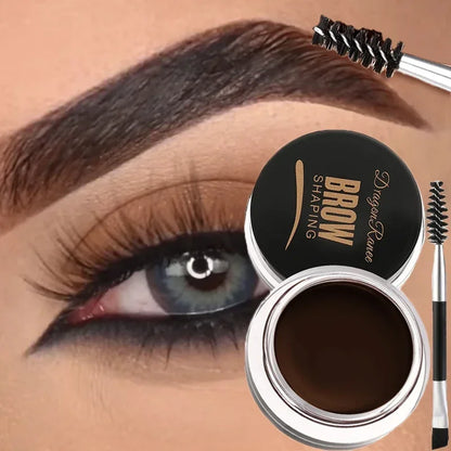 Crème pour sourcils noir brun mat 3D Teinte naturelle.