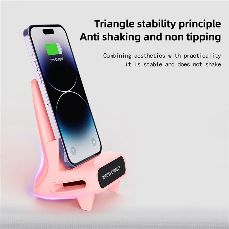 Chargeur sans fil rapide 15W – Support  multifonction pour smartphone