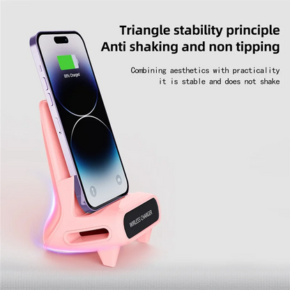 Chargeur sans fil rapide 15W – Support  multifonction pour smartphone