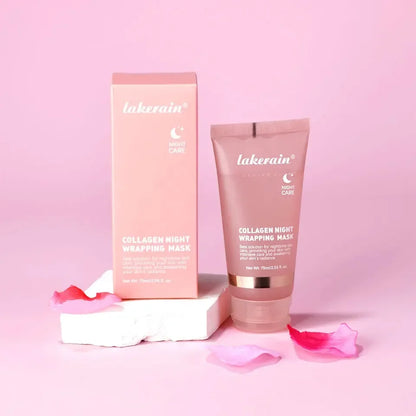 Masque de collagène de nuit Rajeunissement Hydratant Éclaircissant Masque facial coréen pour Rendre la peau éclatante.