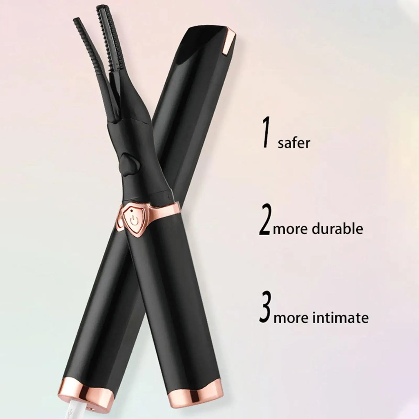 Portable 3 Mode de température Cils chauffants Outil de curling Électronique USB Natural Fake Eye Lash Curler Fournitures de beauté