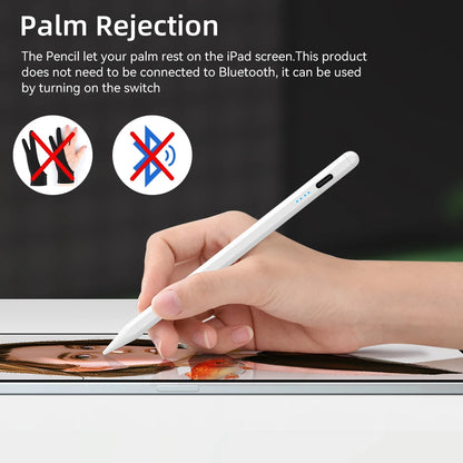 Pour iPad Pencil 10e génération Air 6 M2 Pro M4 Stylus avec inclinaison de la paume, pour iPad Pro 11 12.9 Air 4/5 7/8/9 mini 56 7 Tablette