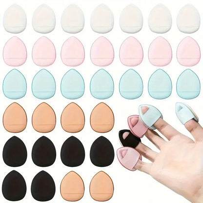 5/10Pcs Mini Finger Puff Foundation Petit Coussin D'Air Poudre Éponge Facial Correcteur BB Crème Applicateur Cosmétique Outils De Maquillage