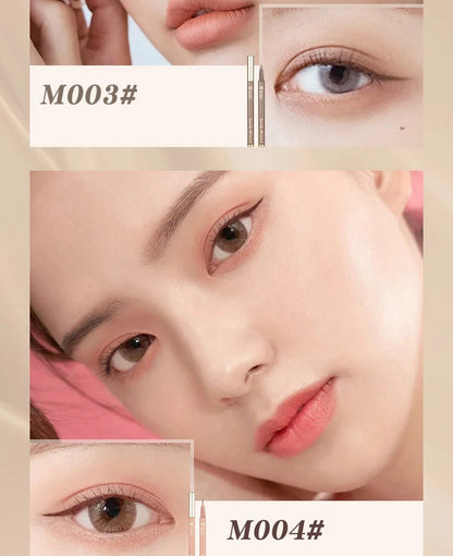 Eyeliner liquide ultra-fin Imperméable Paillettes Matte Black Shiny Eyeliner Lying Silkworm Pen Eye Beauty Party Makeup Tools