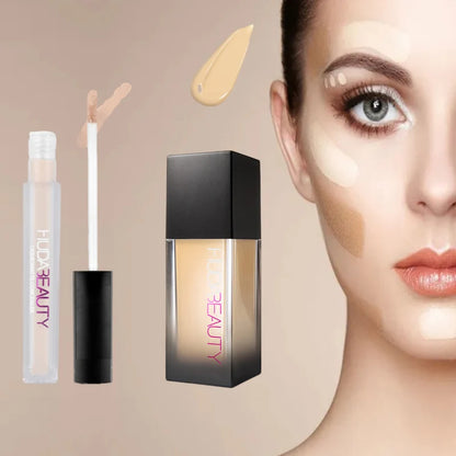 Face Liquid Concealer Rouges à lèvres Eyeliner Set HUDA Stick Shimmer Shine Maquillaje Ombre à paupières Maquillage étincelant Cosmétique