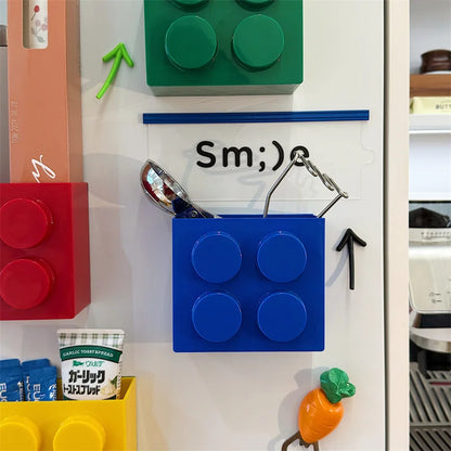 Boîte d'absorption magnétique en forme de bloc de construction