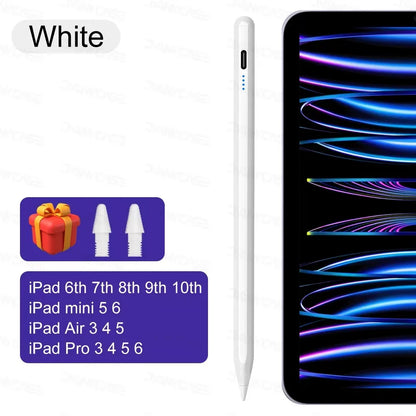 Pour iPad Pencil 10e génération Air 6 M2 Pro M4 Stylus avec inclinaison de la paume, pour iPad Pro 11 12.9 Air 4/5 7/8/9 mini 56 7 Tablette