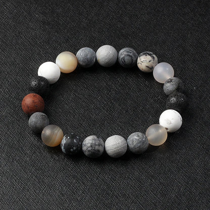 🌌 Bracelet Galaxie – 8 Planètes du Système Solaire & Étoile Gardienne