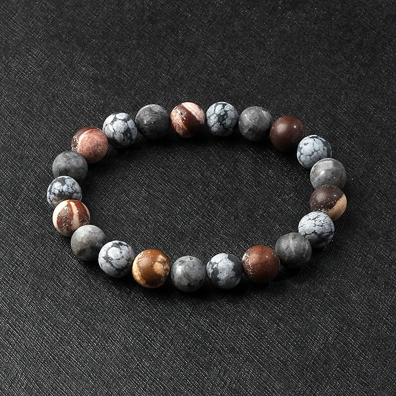 🌌 Bracelet Galaxie – 8 Planètes du Système Solaire & Étoile Gardienne