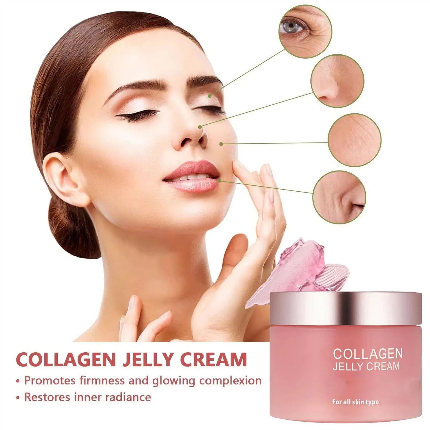 Masque Sakura - Crème Jelly au Collagène et Niacinamide
