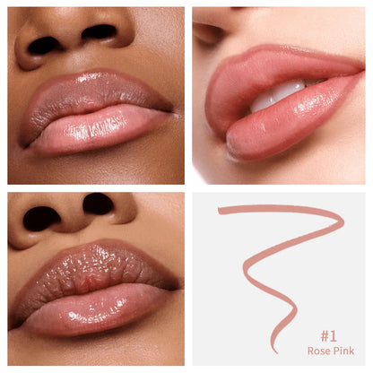 Crayon à lèvres imperméable Peel Off Tattoo Lipgloss Imperméable Longue durée Teinte pour les lèvres mates Contour brun Tear-off Lèvres Tache Cosmétique