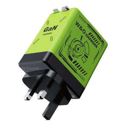 Chargeur 2-en-1 GaN 120W – Câble rétractable Type-C & Lightning | Adaptateur Portable Universel (F3)