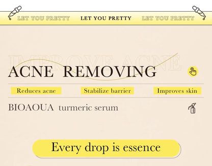BIOAQUA – Sérum Visage Concentré à la Vitamine C, Rétinol & Acide Hyaluronique, Essence Anti-Âge Éclaircissante.
