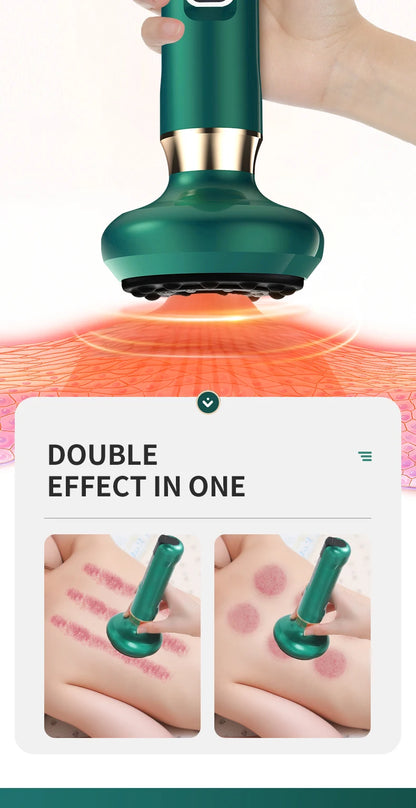 Masseur de Ventouses Électrique  Thérapie Infrarouge • Aspiration par Vide • Anti-Cellulite • Massage Gua Sha