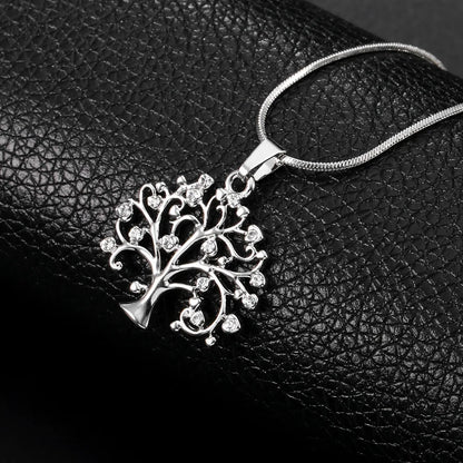 Collier Arbre de Vie Élégant – Pendentif en Strass pour Femme