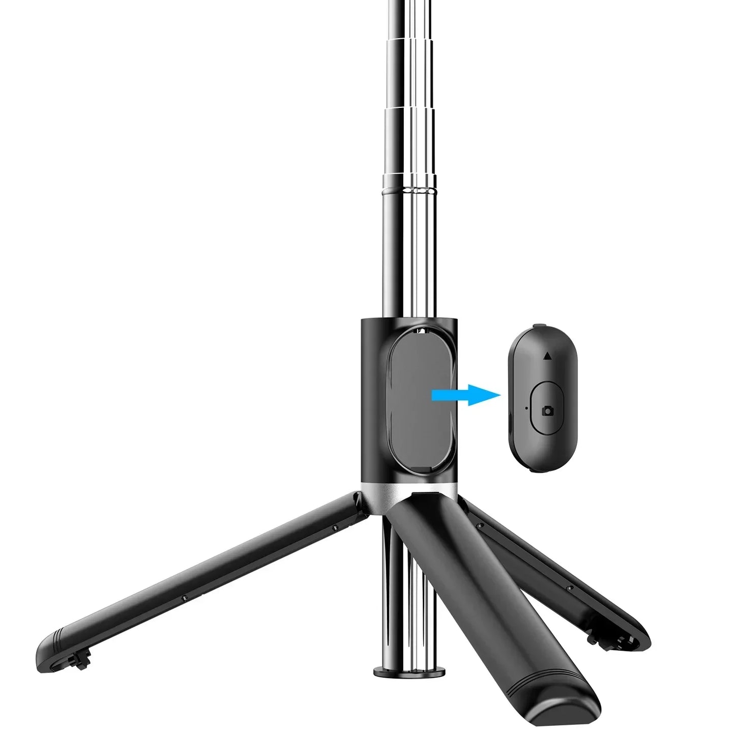 360 Rotate Mobile Phone Holder Selfie Stick Tripod Outdoor Photography Vlog Video Recording with Wireless Remote For Smart phone