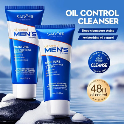 SADOER – Coffret Soins Visage Hommes 6-en-1  Hydratation • Nettoyage • Protection solaire • Anti-âge .