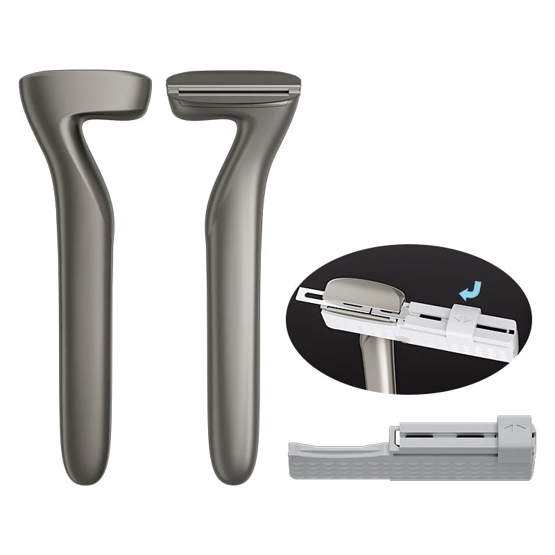 Rasoir Manuel à L’Ancienne – Style Barbier Injector  Rasage traditionnel de précision – Alliage d’aluminium léger et durable