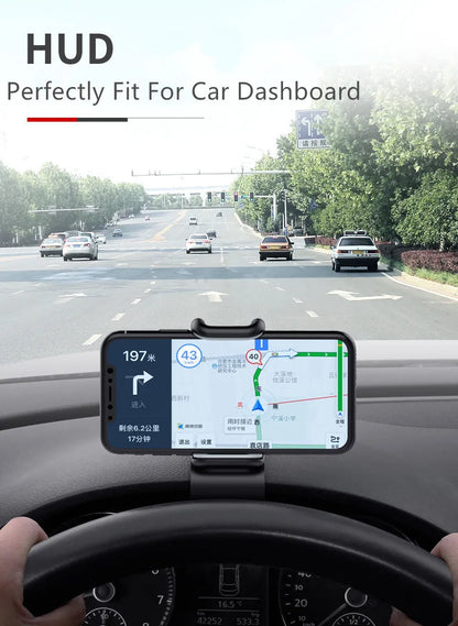 Support de téléphone de voiture rotatif 360 universels pour téléphone portable, tableau de bord de rack de voiture pour prise en main automatique