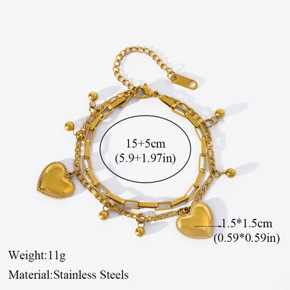 EILIECK Bracelet Torsadé en Acier Inoxydable 316L – Plaqué Or 18K, Étanche & Tendance Femme