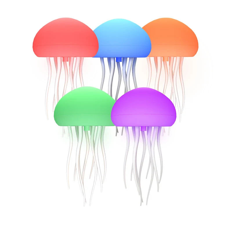 Jellyfish Lamp Voice Control Dancing RGB Gradient Jellyfish Bedside Lamp Rechargeable Table Lamp Touch Sensor Christmas Gift New