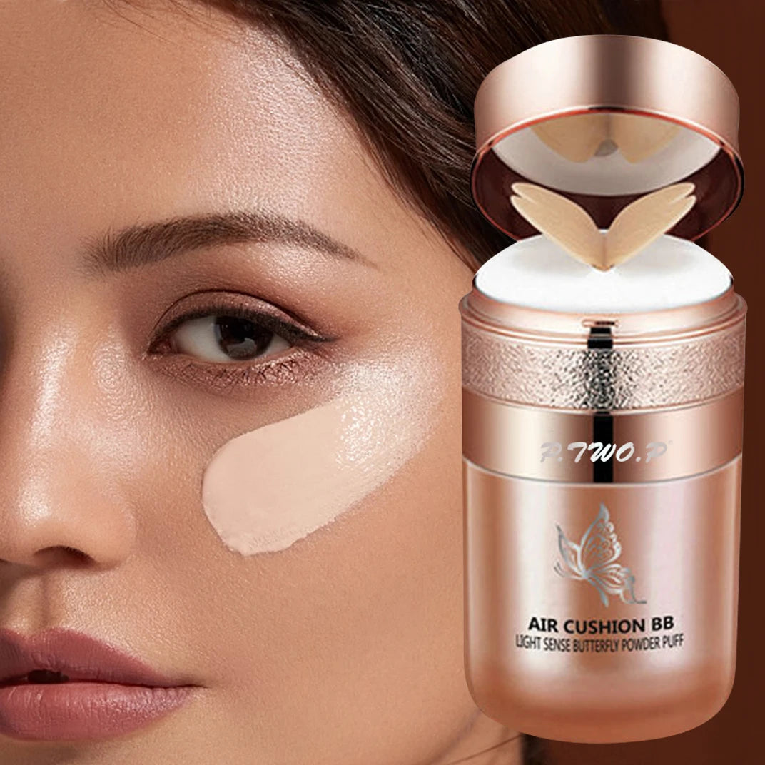 Air Cushion BB – Fond de teint fluide éclat naturel avec applicateur papillon