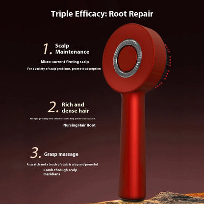 Brosse de massage à vibration électrique, portable, Applicateur liquide Masseur de cuir chevelu et Croissance des cheveux.