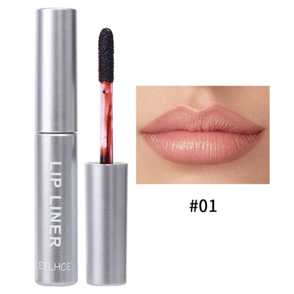 Crayon à lèvres imperméable Peel Off Tattoo Lipgloss Imperméable Longue durée Teinte pour les lèvres mates Contour brun Tear-off Lèvres Tache Cosmétique