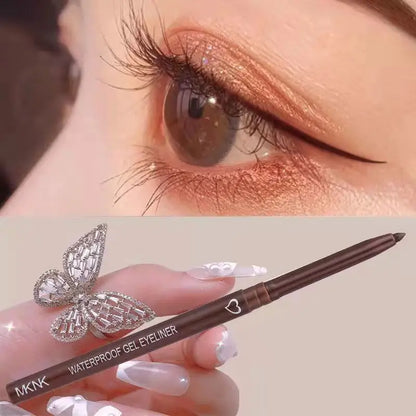 Stylo Eyeliner Imperméable Blanc Noir Marron Crayon À Séchage Rapide Longue durée.