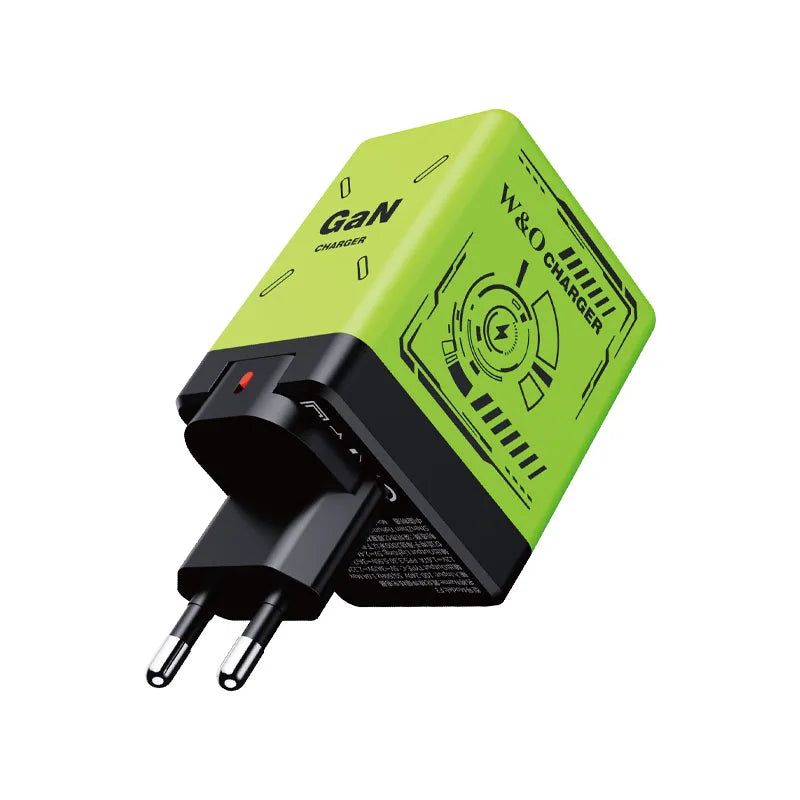 Chargeur 2-en-1 GaN 120W – Câble rétractable Type-C & Lightning | Adaptateur Portable Universel (F3)