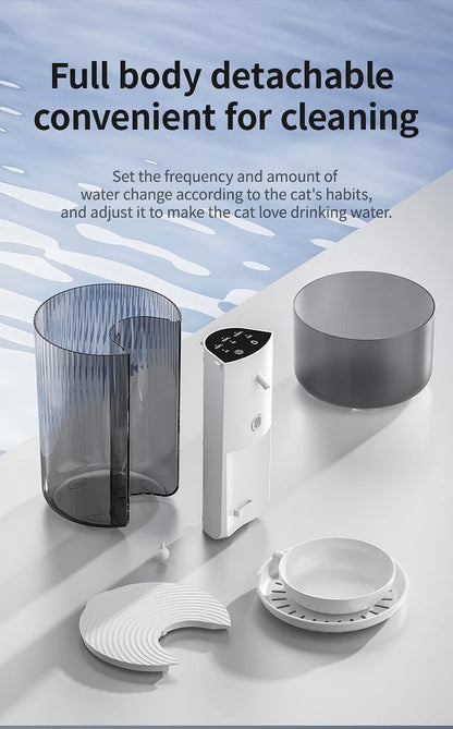 Fontaine à Eau Automatique Sans Fil 3L – Rechargeable & Intelligente | Distributeur pour Chats et Chiens – Sans Filtre