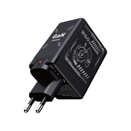 Chargeur 2-en-1 GaN 120W – Câble rétractable Type-C & Lightning | Adaptateur Portable Universel (F3)