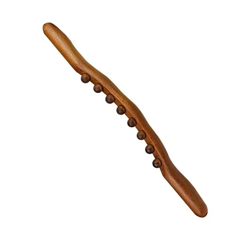 Gua Sha Massage Stick Back Dragage Méridiens Grattage Acupression 8/20 Perles Muscle carbonisé Rouleau de massage corporel relaxant