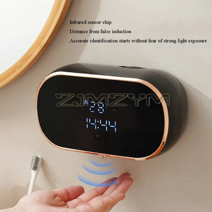 Distributeur de savon intelligent 350ML Distributeur automatique de avec USB Rechargeable