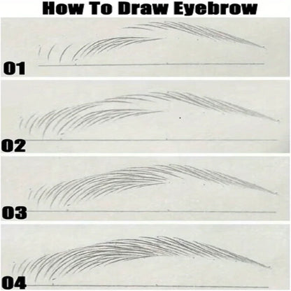 Stylo à sourcils ultra fin de 0,008 mm, longue durée, résistant aux taches, imperméable, haute pigmentation.
